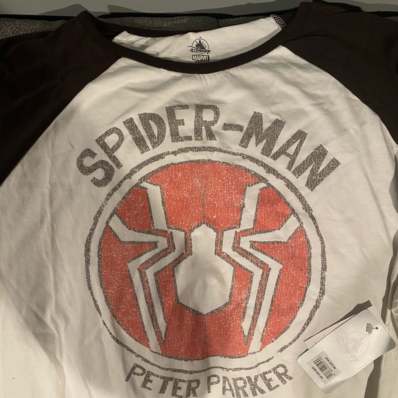 Spider-Man Peter Parker Raglan Top for Women- XXL - Picture 3 of 3